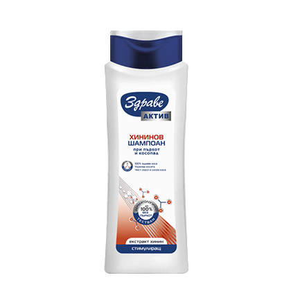 Шампоан Здраве Актив 390мл Хинин Шампоан Здраве Актив 390мл Хинин