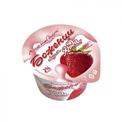 Млечно-кисел десерт Боженци 200г Ягода
