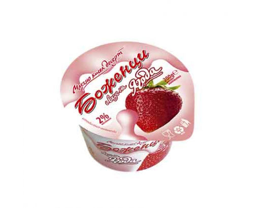 Млечно-кисел десерт Боженци 200г Ягода Млечно-кисел десерт Боженци 200г Ягода