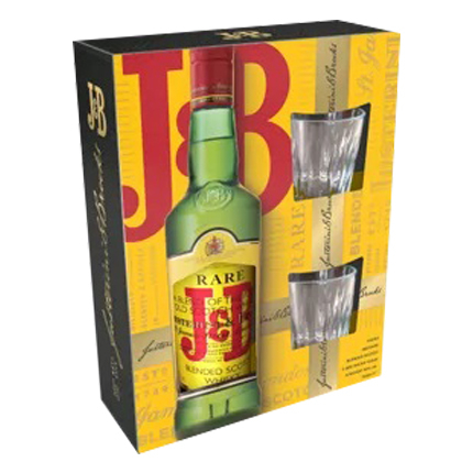 Уиски Джей енд Би 700мл + 2 чаши Уиски Джей енд Би 700мл + 2 чаши