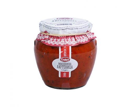 Македонска лютеница Софра 560г Сладка Македонска лютеница Софра 560г Сладка