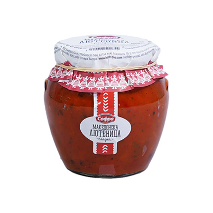 Македонска лютеница Софра 560г Сладка Македонска лютеница Софра 560г Сладка