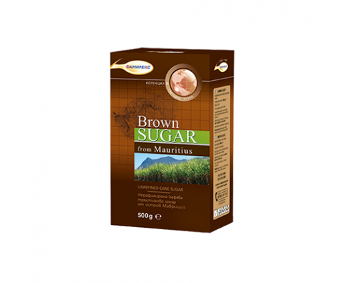 Кафява захар Фамилекс 500г Мавриций Кафява захар Фамилекс 500г Мавриций