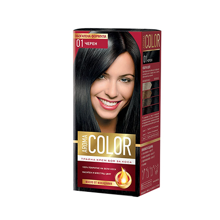 Боя за коса Арома Колор 01 Черен