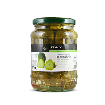Кисели краставички Оберон 680г Дребни Кисели краставички Оберон 680г Дребни