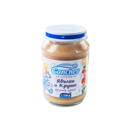 Млечна каша Лека нощ Ганчев 190г Ябълки и круши