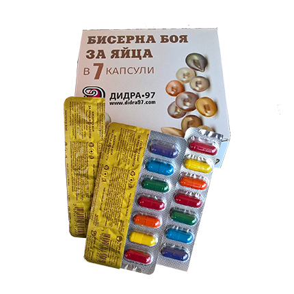 Боя за яйца Дидра 7 цвята Бисерна