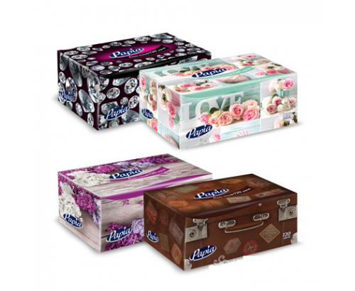 Салфетки за лице Папиа 120бр Салфетки за лице Папиа 120бр