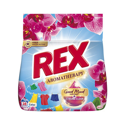 Прах за пране Рекс 990г Орхидея Прах за пране Рекс 990г Орхидея
