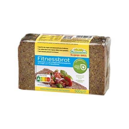 Пълнозърнест хляб Местемахер Фитнес 500г Пълнозърнест хляб Местемахер Фитнес 500г