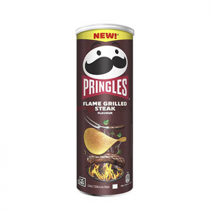 Чипс Прингълс 165г Пикантна пържола на скара