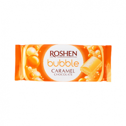 Шоколад Рошен Бабъл 80г Бял карамел