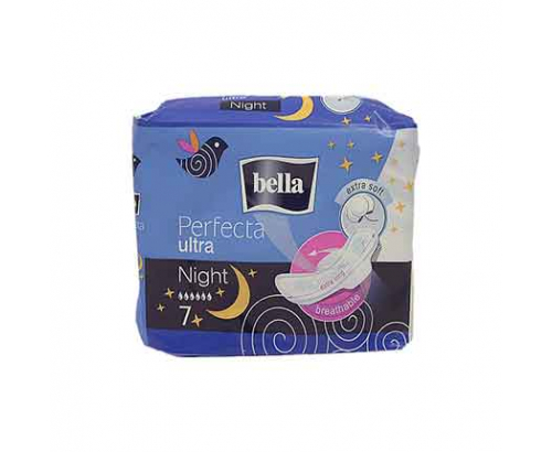 Дамски превръзки Белла Перфекта 7бр Нощни Памук Дамски превръзки Белла Перфекта 7бр Нощни Памук