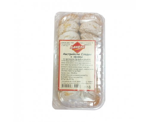Австрийски сладки с орехи Данели 200г Австрийски сладки с орехи Данели 200г