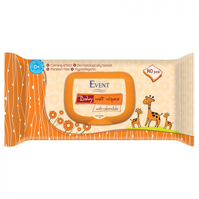 Бебешки влажни кърпи Ивент 140бр Невен