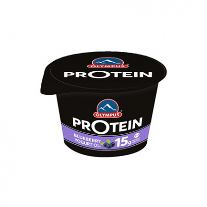 Протеинов йогурт Олимпус 180г 0% С парченца боровинки