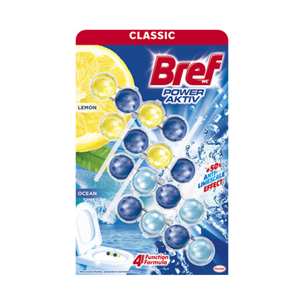 Ароматизатор за тоалетна Бреф Пауър Актив 4х50г Различни видове