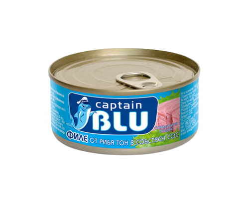 Риба Тон филе Кептън Блу 160г В собствен сос Риба Тон филе Кептън Блу 160г В собствен сос