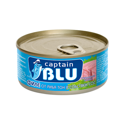 Риба Тон филе Кептън Блу 160г В собствен сос