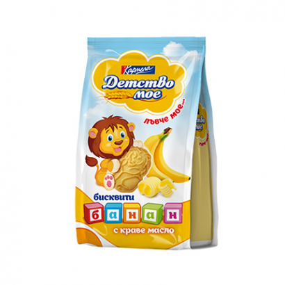 Бисквити Детство Мое 100г Обогатени с банан