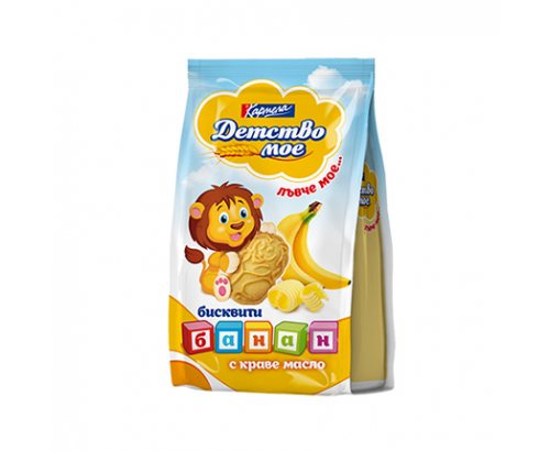 Бисквити Детство Мое 100г Обогатени с банан