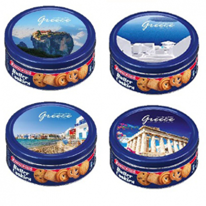 Маслени бисквити Пападопоулос 454г метална кутия