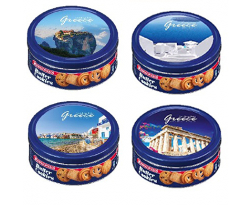 Маслени бисквити Пападопоулос 454г метална кутия Маслени бисквити Пападопоулос 454г метална кутия