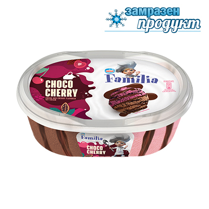 Сладолед Фамилия 345г Череша и Какаов сироп