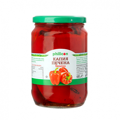 Капия червена печена белена Филикон 680г