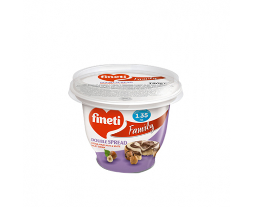 Какаов крем с лешници Финети 190г Двуцветен Какаов крем с лешници Финети 190г Двуцветен