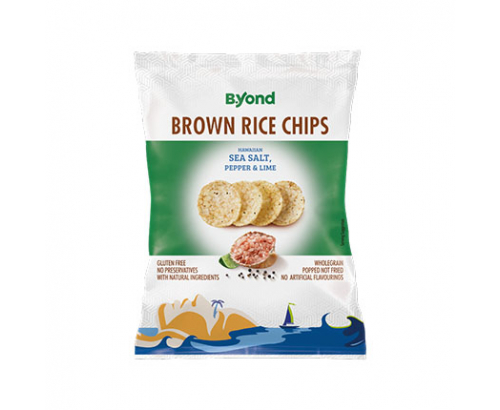 Оризов чипс Бийонд 60г Хавайска сол и лайм Оризов чипс Бийонд 60г Хавайска сол и лайм