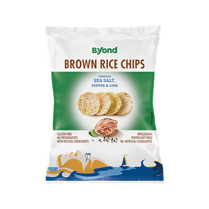 Оризов чипс Бийонд 60г Хавайска сол и лайм