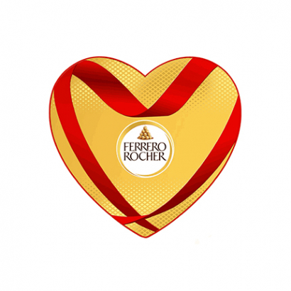 Шоколадови бонбони Фереро Роше 100г Сърце
