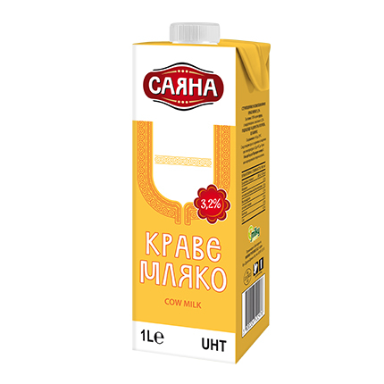 Прясно мляко Саяна 3,2% 1л УХТ Прясно мляко Саяна 3,2% 1л УХТ