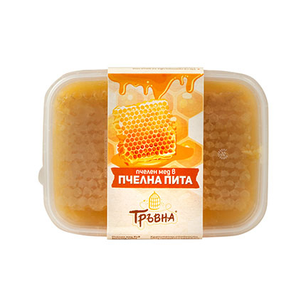 Мед в пчелна пита Тръвна 250г