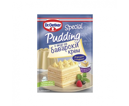 Пудинг Д-р Йоткер 70г Баварски крем Пудинг Д-р Йоткер 70г Баварски крем