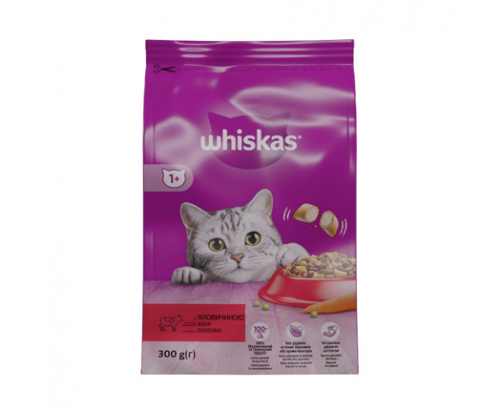 Храна за котки Уискас 300г Суха Говеждо Храна за котки Уискас 300г Суха Говеждо