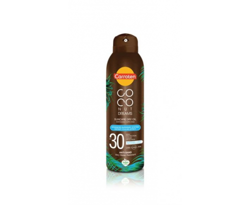 Плажно спрей олио Каротен 150мл Кокос SPF30 Плажно спрей олио Каротен 150мл Кокос SPF30