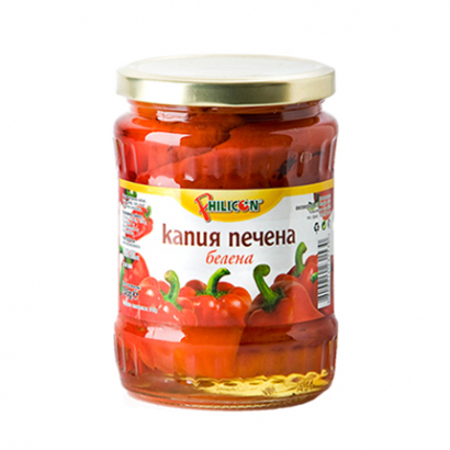 Капия червена печена белена Филикон 680г