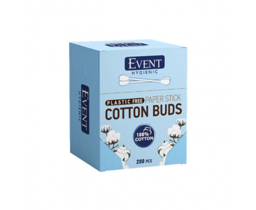 Клечки за уши Евент 200бр хартиени Клечки за уши Евент 200бр хартиени