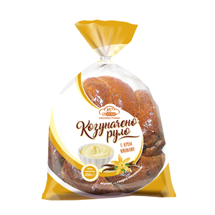 Козуначено руло Стражица 450г С крем ванилия Козуначено руло Стражица 450г С крем ванилия