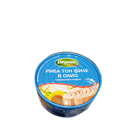 Риба тон Дегусто 160г Филе в слънчогледово масло