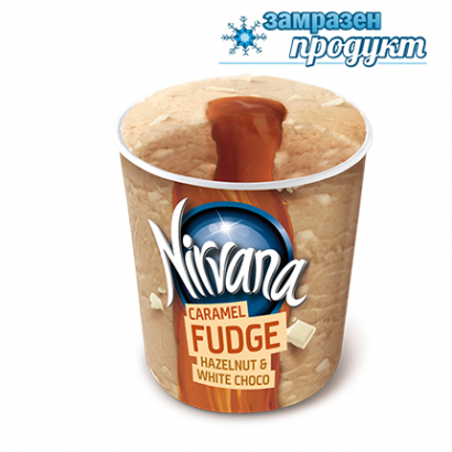 Сладолед Нирвана 420мл Фъдж ванилия и карамел
