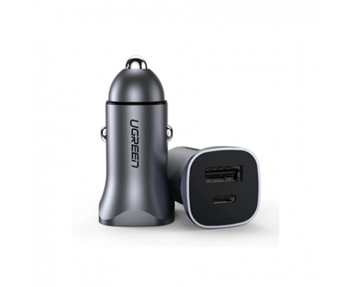 Зарядно Югрийн CD130, 1хUSB-C + 1хUSB-A, 30W OD QC Сиво Зарядно Югрийн CD130, 1хUSB-C + 1хUSB-A, 30W OD QC Сиво