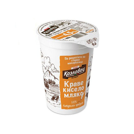 Кисело мляко Козловец 4,5% 400г Кисело мляко Козловец 4,5% 400г