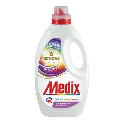 Гел за пране Медикс Екшън 2,2л за цветно с парфюм Гел за пране Медикс Екшън 2,2л за цветно с парфюм
