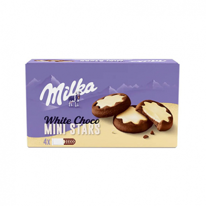 Бисквити Милка 150г Бял Шоко Минис