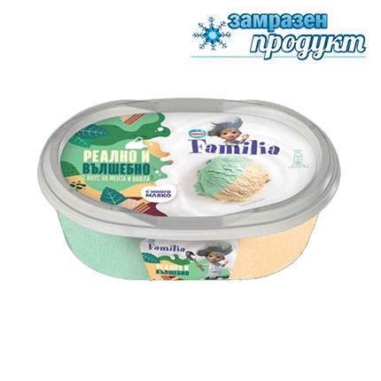 Сладолед Фамилия 345г Мента и вафла
