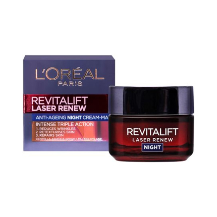 Крем за лице Лореал Дермо Ревиталифт Лейзър 50мл Нощен Крем за лице Лореал Дермо Ревиталифт Лейзър 50мл Нощен