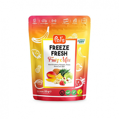 Лиофилизирани плодове 20г Ягода, ананас, манго, банан и ябълка